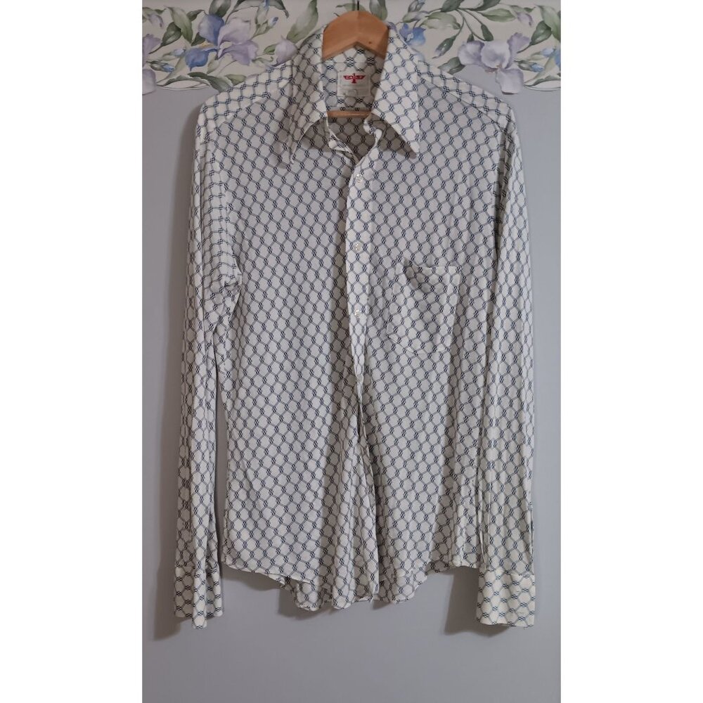 Eagle Large Vintage 16/35 Korea White Classic Retro 70s Casual Occasion Shirt